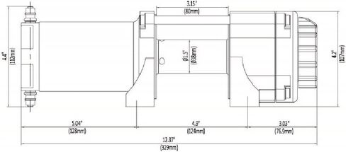 منتجات KFI طقم ونش SE35 ATV Stealth Winch - سعة 3500 رطل in Saudi Arabia