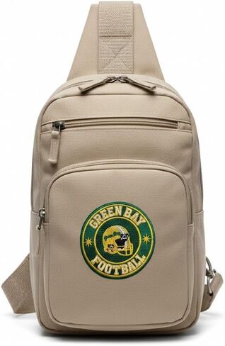 Green Bay Football Embroidered Patch, Green and Gold, Iron-On or Sew-On, 3 Inch Circular Badge, Sports Team Design by Gridiron Patches & FBA in Saudi Arabia