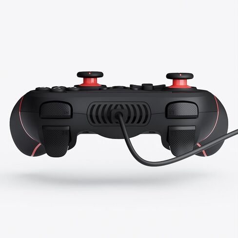 وحدة تحكم سلكية للكمبيوتر الشخصي مع زرين للتخطيط واهتزاز قابل للتعديل و3 سرعات تربو متوافقة مع نظام Win(11/10/8/7) التوصيل والتشغيل باللون الوردي in Kuwait