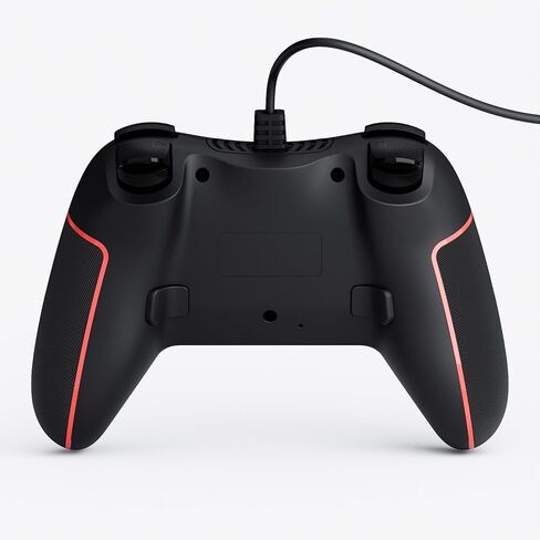 وحدة تحكم سلكية للكمبيوتر الشخصي مع زرين للتخطيط واهتزاز قابل للتعديل و3 سرعات تربو متوافقة مع نظام Win(11/10/8/7) التوصيل والتشغيل باللون الوردي in Kuwait