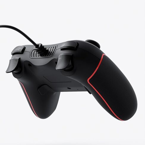 وحدة تحكم سلكية للكمبيوتر الشخصي مع زرين للتخطيط واهتزاز قابل للتعديل و3 سرعات تربو متوافقة مع نظام Win(11/10/8/7) التوصيل والتشغيل باللون الوردي in Kuwait