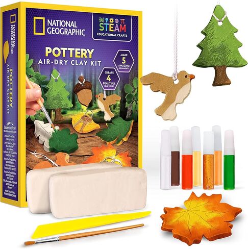 NATIONAL GEOGRAPHIC Mosaic Arts and Crafts Kit for Kids - Mosaic Kit for Creating 3 Glass Tile Mosaic Art Projects, Includes Glass Tiles, Templates, Plaster & More, Art Supplies, Mosaic Kits for Kids in Kuwait
