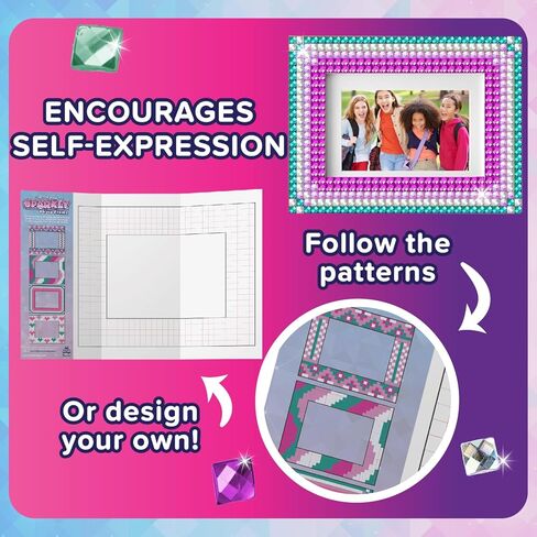 PURPLE LADYBUG Decorate Your Own Kids Picture Frame Craft Kit - Gift for 6 Year Old Girl, Gift for 7 Year Old Girl - Fun DIY Craft Kits for Girls Ages 6-8 Years Old, Arts & Crafts for Kids & Tweens in Kuwait