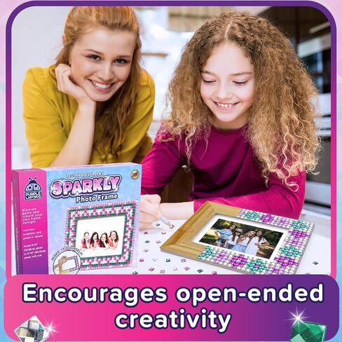 PURPLE LADYBUG Decorate Your Own Kids Picture Frame Craft Kit - Gift for 6 Year Old Girl, Gift for 7 Year Old Girl - Fun DIY Craft Kits for Girls Ages 6-8 Years Old, Arts & Crafts for Kids & Tweens in Kuwait