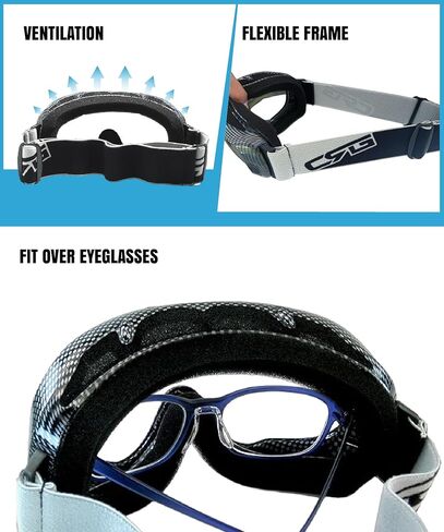 CRG Motocross ATV Dirt Bike Off Road Racing Goggles Adult T815-37 in Saudi Arabia