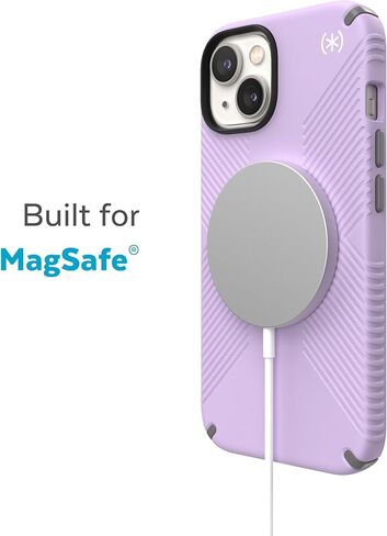 Speck Presidio2 Grip MagSafe - Non-Slip iPhone 14 Plus Case (Black/White) in Kuwait