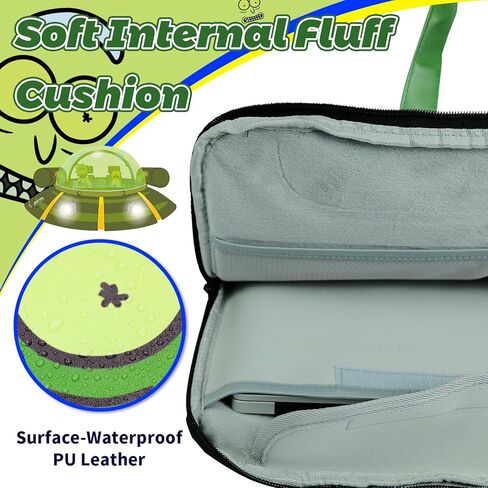 Laptop Bag for Men Women,Superhero Theme14 Inch Waterproof Faux Leather Messenger Bag with Adjustable Strap in Saudi Arabia