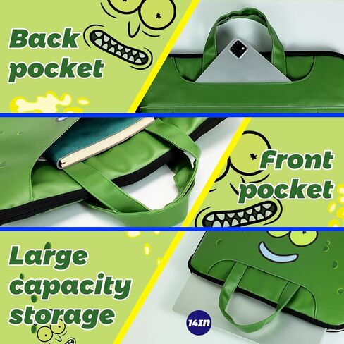 Laptop Bag for Men Women,Superhero Theme14 Inch Waterproof Faux Leather Messenger Bag with Adjustable Strap in Saudi Arabia