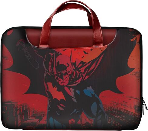 Laptop Bag for Men Women,Superhero Theme14 Inch Waterproof Faux Leather Messenger Bag with Adjustable Strap in Kuwait