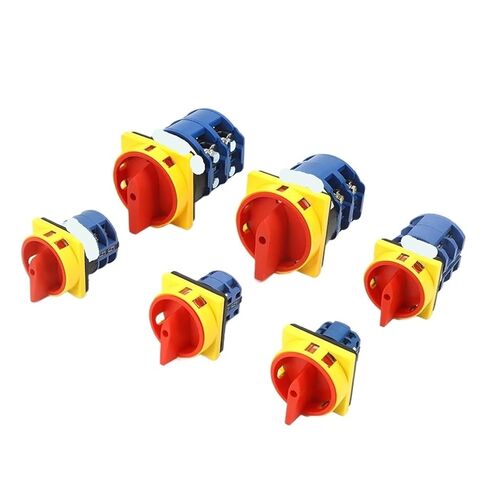 Szw26-25 2gs 64x64mm Panel 2 Poles 25a Power Cut-Off Combination Knob Padlock Master Control Circuit Rotary Cam Switch in Kuwait
