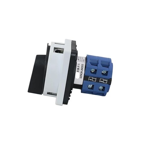 Szw26-25 2gs 25a 64x64mm Panel 2p Power Cut-Off Combination Knob Control Circuit Rotary Cam Padlock Switch Grey Panel in Kuwait