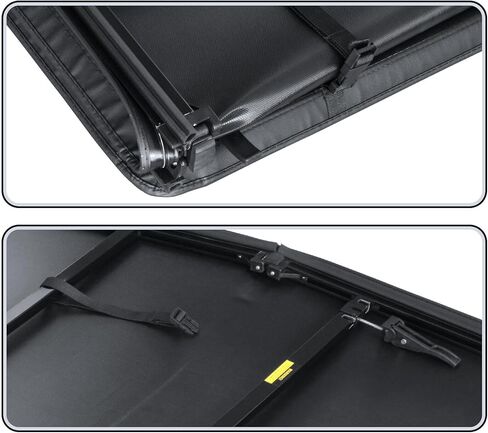 PENSUN 8Ft Soft Tri-Fold Truck Bed Tonneau Cover Fit for Ford F250 F350 Superduty 1999-2024, Black Tonneau Cover in Saudi Arabia
