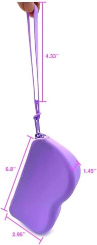 JAVOedge (عبوتان) حافظة نظارة من السيليكون الناعم الممتاز متوسطة الحجم بسحاب للإغلاق تناسب معظم النظارات للرجال والنساء in Kuwait