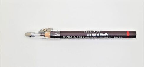 IRIS.BELLE 2 PCS WATERPROOF LIP & EYE JUMBO PENCIL WITH SHARPENER. THICK LONG LASTING PENCIL, 2 PCS DEAL(DARK BROWN) in Saudi Arabia