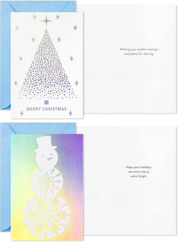 Hallmark Boxed Christmas Cards Assortment, Gold Foil Classic (6 Designs, 36 Cards with Envelopes) in Saudi Arabia