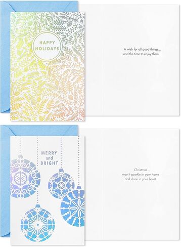 Hallmark Boxed Christmas Cards Assortment, Gold Foil Classic (6 Designs, 36 Cards with Envelopes) in Saudi Arabia
