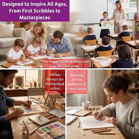 STOCKMAR Hexagonal Colored Pencil Set – 18 Assorted Colors + Graphite Pencil in Metal Tin | Non-Toxic Art Supplies for Kids, Teens at Home or School | Professional Colored Pencils for Adults Artist in Saudi Arabia