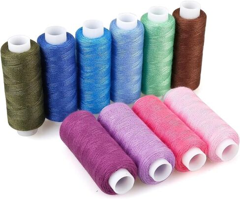 Sewing Thread Set, Variety of Mixed Colors, Suitable for Hand Sewing and Embroidery, DIY Handmade，Sewing Thread Mixed Colors 10 Pcs in Saudi Arabia