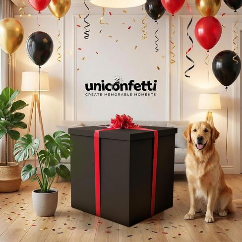 Giant Gift Box 24x24x24in JUMBO Extra Large Cardboard Decorative Box with Lid for Birthday Surprise, Pregnancy Announcement, Gender Reveal, Christmas Presents & Other Celebrations (White) in Saudi Arabia