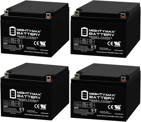 بطارية مايتي ماكس ML26-12 12V 26AH T3 الطرفية - بطارية حمض الرصاص المختومة - عبوتان in Kuwait