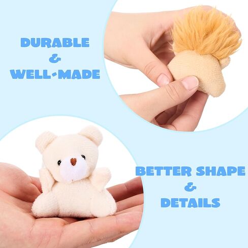 JOYIN 24 مجموعة متنوعة من ألعاب الحيوانات القطيفة الصغيرة (24 وحدة 3 بوصات لكل واحدة)، تزيين سلسلة مفاتيح الحيوانات للأطفال، مجموعة حيوانات صغيرة محشوة للأطفال، جوائز الكرنفال، جوائز آلة المخالب، هدايا اليوم الأخير من المدرسة in Kuwait