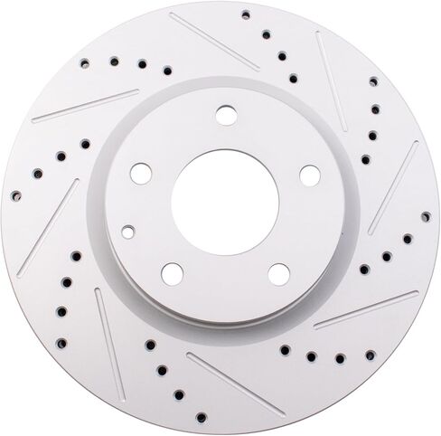 TRQ Front Brake Rotor Set G Coated Vented Compatible with 2019-2024 Mazda 3 2020-2024 CX-30 in Saudi Arabia