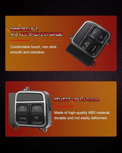 CCIYU Steering Wheel Cruise Control Switch Fit 2011-2014 for Chrysler 300 for Dodge Charger 2013-2018 for Ram 2500 3500 4500 5500 2011-2020 for Dodge Journey 56046252AC 56046252AD in Saudi Arabia