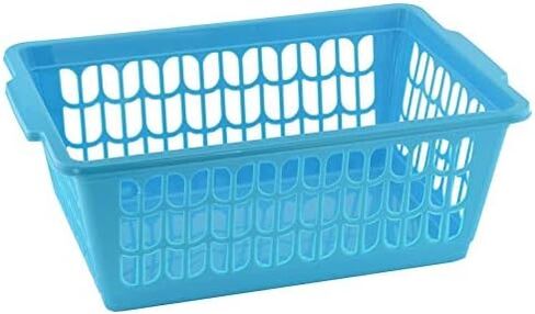 YBM HOME Plastic Perforated Storage Basket Bin Office Drawer, Shelf Desktop Countertop Tray Organizer 32-1188 (1, Purple) in Kuwait