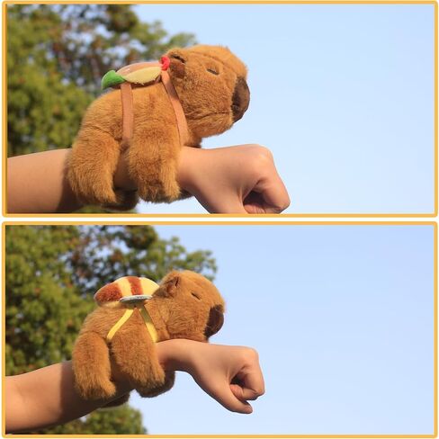 Animal Slap Bracelets Capybara Plush Toy,Animal Capybara Huggers Slap Bracelets for Kids Birthday Party Favor Supply Gift Graduation Gifts Exchange Birthday Party Favor Decor Supplies in Kuwait
