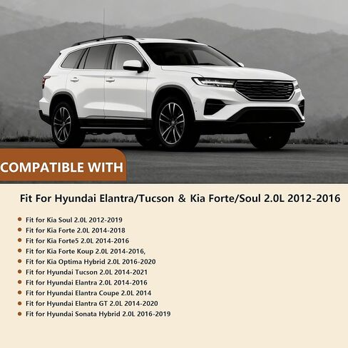 G4NA 2.0 محرك العمود المرفقي توصيل قضيب محامل عدة مناسبة لشركة Hyundai Elantra GT كوبيه Tucson & Kia Soul Forte Forte5 Koup 2.0L 2014-2021 يستبدل # 623V6-2EH00 23110-2E200 23110-2E210 21020-2E000 in Kuwait