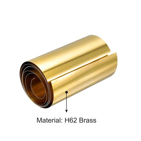 uxcell Brass Sheet Roll, 3000mm x 10mm x 0.1mm Brass Foil Roll Brass Strip for Crafts, Electrical Repairs, Grounding in Kuwait