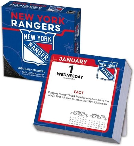 Turner Sports New York Rangers 2025 Box Calendar (25998053088) in Saudi Arabia