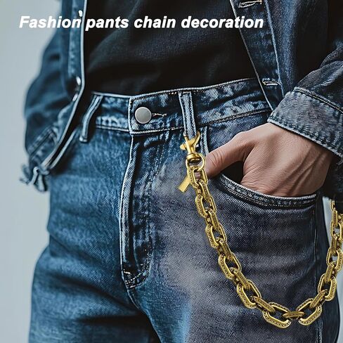 Gold Bag Charms Wallet Chain,14‘’ Purse Chains for Handbags - Bag Extender Chain, Purse Accessories in Saudi Arabia