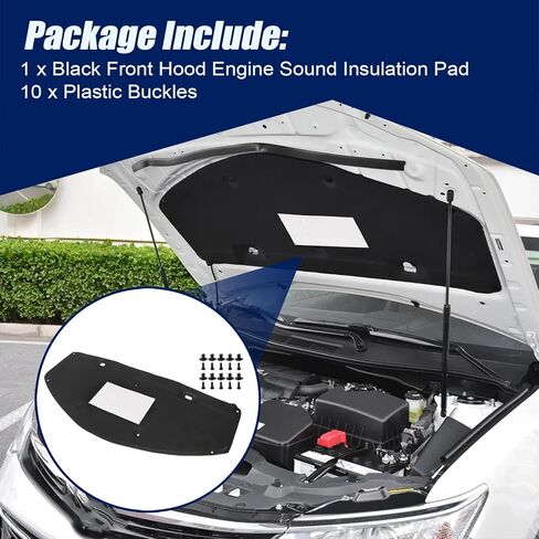 Auto Parts Cotton Front Hood Engine Bonnet Insulation Pad，Compatible With Toyota Camry 2012-2017 Black Soundproof Cover Thermal Heat Shield Insulation Mata in Saudi Arabia