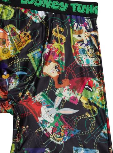 COCO BRANDS Looney Tunes Men's Boxer Briefs - No Fly, Anti-Chafing Stitching, Comfort Shaped/Cotton Lined Crotch in Kuwait