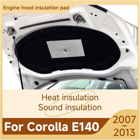 Compatible With Toyota Corolla E140 2007 2008 2009 2010 2011 2012 2013 Heat Insulation Cotton Cover Accessories Front Hood Engine Sound Pads(A_STYLE A) in Saudi Arabia