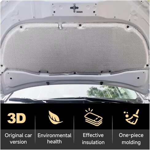 Compatible With Toyota Corolla E140 2007 2008 2009 2010 2011 2012 2013 Heat Insulation Cotton Cover Accessories Front Hood Engine Sound Pads(A_STYLE A) in Saudi Arabia