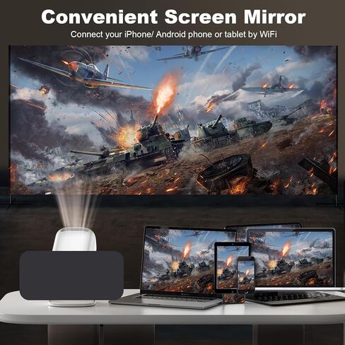 New P30 Retro Game Console with Projector，4K HD Portable Projector with 36000+ Games，Plug and Play TV Video Game Stick，Smart Projector with 2.4g Wireless Controllers，Android TV 11.0, WiFi in Saudi Arabia