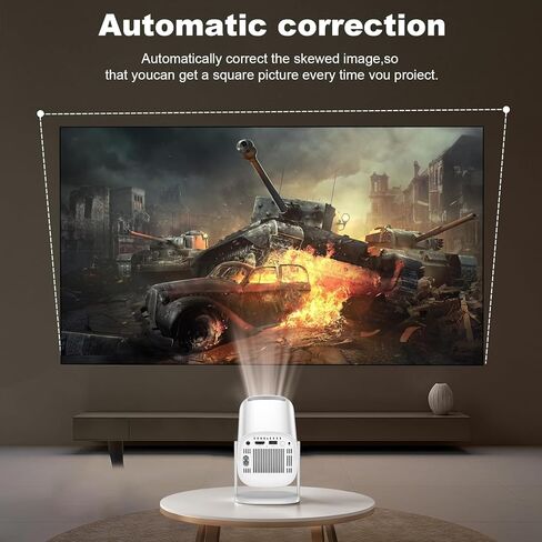 New P30 Retro Game Console with Projector，4K HD Portable Projector with 36000+ Games，Plug and Play TV Video Game Stick，Smart Projector with 2.4g Wireless Controllers，Android TV 11.0, WiFi in Saudi Arabia