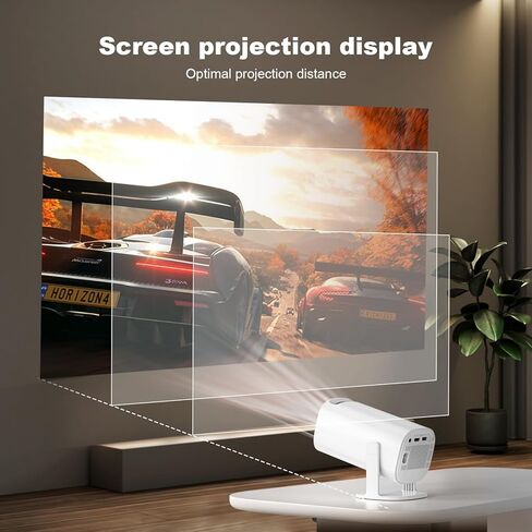New P30 Retro Game Console with Projector，4K HD Portable Projector with 36000+ Games，Plug and Play TV Video Game Stick，Smart Projector with 2.4g Wireless Controllers，Android TV 11.0, WiFi in Saudi Arabia