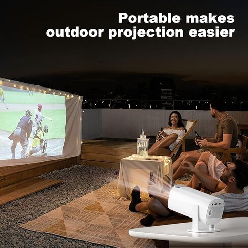 New P30 Retro Game Console with Projector，4K HD Portable Projector with 36000+ Games，Plug and Play TV Video Game Stick，Smart Projector with 2.4g Wireless Controllers，Android TV 11.0, WiFi in Saudi Arabia