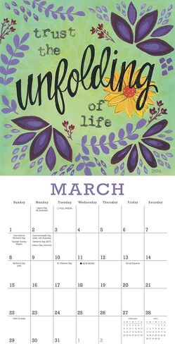 A Year of Hope and Inspiration 2026 Mini Wall Calendar: Inspirational Quotes & Affirmation Art for Women by Deborah Mori, 7" × 7" in Saudi Arabia