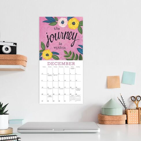 A Year of Hope and Inspiration 2026 Mini Wall Calendar: Inspirational Quotes & Affirmation Art for Women by Deborah Mori, 7" × 7" in Saudi Arabia