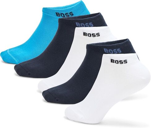 BOSS Men's 5 Pack Solid Cotton Stretch Socks in Kuwait