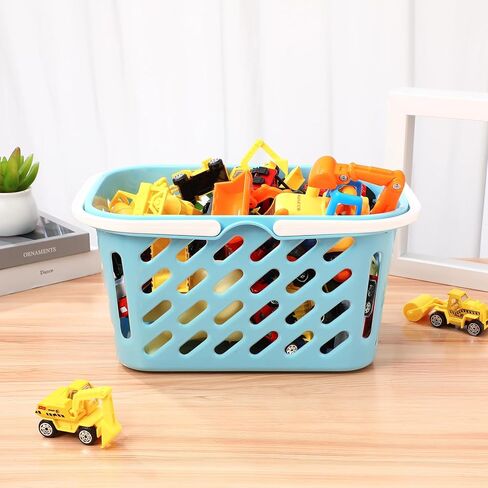 Toddmomy Kids Grocery Basket with Handles Shopping Basket for Kids Toys Mini Toy Shopping Basket for Kids Party Favors Pretend Play in Kuwait