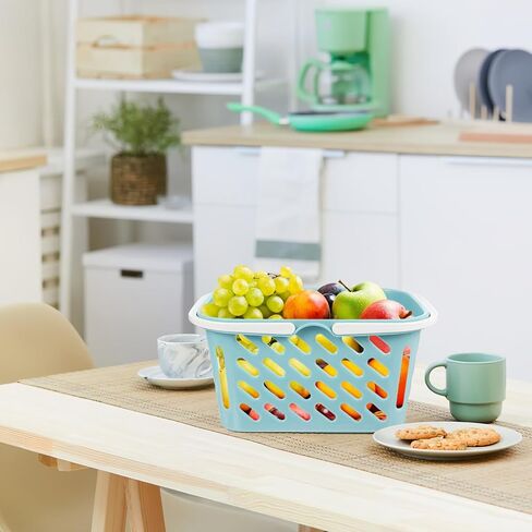 Toddmomy Kids Grocery Basket with Handles Shopping Basket for Kids Toys Mini Toy Shopping Basket for Kids Party Favors Pretend Play in Kuwait