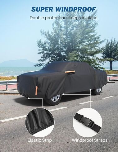 غطاء سيارة JOYTUTUS متوافق مع Wrangler JK JL 2007-2024، غطاء أكسفورد مقاوم للماء لجميع الأحوال الجوية مناسب لـ Wrangler JK JL 4 أبواب، غطاء تلقائي مقاوم للرياح والغبار ومقاوم للخدش in Kuwait