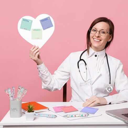 24 Sets Christmas Medical Assistant Gifts Include Funny Ballpoint Pens and Sticky Notes for Medical Assistant Students Practitioner CNA MA RN Assist Healthcare Work Christmas Favor Gifts in Saudi Arabia