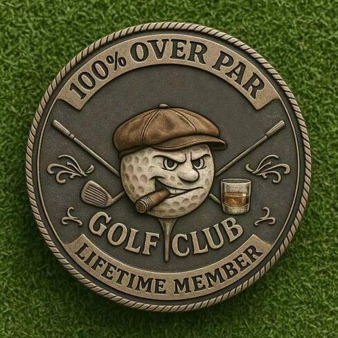 3 قطع من عملة الجولف القديمة، عملة تحدي الجولف المضحكة للرجال مع تصميم الويسكي، عملات معدنية لأعضاء نادي الجولف مدى الحياة، هدية هفوة للاعب الجولف ومحبيه in Kuwait