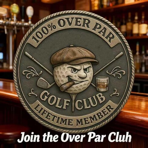 3 قطع من عملة الجولف القديمة، عملة تحدي الجولف المضحكة للرجال مع تصميم الويسكي، عملات معدنية لأعضاء نادي الجولف مدى الحياة، هدية هفوة للاعب الجولف ومحبيه in Kuwait
